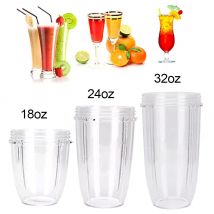 NUTRI – tasse transparente de remplacement pour extracteur de jus, 18/24/32oz, pour pièces de presse-agrumes, 600W/900W