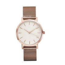 Hommes femmes acier inoxydable analogique Quartz montre-Bracelet de luxe Simple Style Bracelet montres femmes horloge ER0