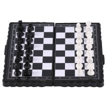 Pochette magnétique pliante Portable en plastique, divertissement d'échecs pour fête
