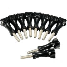 10 vis à écrou à Long bouton de pouce noir pour Gopro HD Hero 2 3 3 + 4, boîtier de caméra d'action de Sport