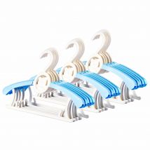 HIPSTEEN 15PCS Kids Rekbaar Plastic Kleerhanger Duurzaam Eenvoudige Baby Kleerhanger
