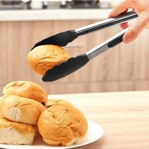 9/12 pouces Barbecue grille pince en acier inoxydable Silicone Camping salade gâteau griller cuisson servant cuisine Barbecue antiadhésif I8S2