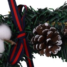 Guirlande de décoration de noël 30cm guirlande de noël porte suspendus de noël anneau de vigne de noël guirlande de noël en PVC