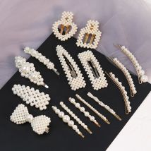 perle pince à cheveux pour les femmes coréen Snap Barrette bâton épingle à cheveux accessoires de coiffure