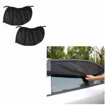 Pare-soleil de pare-soleil 50x40cm | 2 pièces/ensemble de pare-soleil de voiture, pare-soleil en maille pour Protection contre les UV, rideau réglable