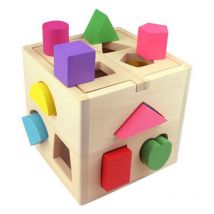 13 trous Intelligence boîte géométrie numérique maison enfants bloc de construction forme correspondant Puzzle jouet