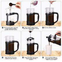 Cafetière française petite presse française parfaite pour le café du matin cafetière à saveur maximale avec Filtration supérieure