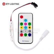 WS2811/WS2812B/UCS1903 IR/RF contrôleur DC5-24V 21Key Led à distance pour Modules de bande 358 types effet 5V/12V RF contrôleur pour rvb
