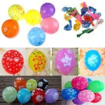 10 pièces Latex ballons ronds toutes sortes imprimé mariage joyeux anniversaire fête célébration décoration mariage Globo 12 pouces