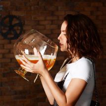 Verre à vin drôle de fête XM 2000ml - 4000ml | Verre à vin/verre à cocktail, tasse de verre à vin en cristal, verre de whisky, verre de bière