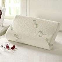 Oreiller orthopédique en mousse à mémoire de forme, en bambou, pour dormir, Oreiller Cervical