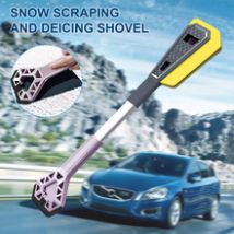Grattoir à neige automatique à deux extrémités, pelle à neige de voiture, pare-brise détachable, dissolvant de brosse à neige, poignée antidérapante, outil de nettoyage, accessoires