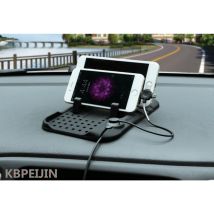 Tapis antidérapant pour Peugeot | tapis magique Mobile, support de Charge USB pour Peugeot 307 308 207 3008 407 508 206 208, accessoires