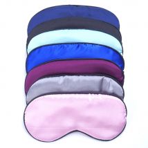 1PC pur soie sommeil oeil masque rembourré ombre couverture voyage Relax aide bandeau 9 ColorsTravel accessoires
