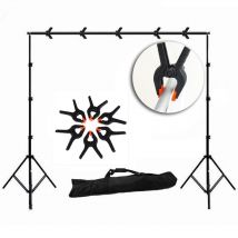 6 pièces pinces de toile de fond Clips pour Photo Studio photographique support de lumière saisir le papier de fond/tissu à la toile de fond