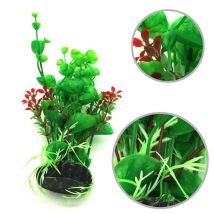 ELEG-Artificielles Plantes Aquatiques, 7 Pièces Grandes Plantes D'aquarium Réservoir de Poissons En Plastique Décorations, Vive Simulation Plante Créature Aquar