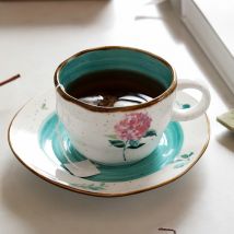 Tasse à café en céramique créative nordique blanc bureau après-midi tasses à thé Tazzine Caffe maison tasse et soucoupe ensemble MM60BYD