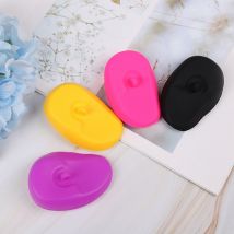 1 paire pratique voyage cheveux couleur douches eau shampooing oreille protecteur couverture pour soins de l'oreille Silicone oreille couverture