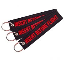 Porte-clés brodé en tissu OEM, 3 pièces/lot, pour voitures et moteurs, à la