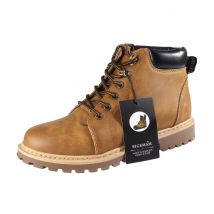 Automne hiver décontracté haut bottes de travail personnalité Martin bottes avec semelle en caoutchouc confortable pour les hommes