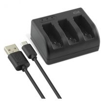 Chargeur de batterie GoPro KSIX Hero 5 USB-C noir