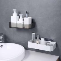 Panier de rangement de salle de bain | Maison, étagère de rangement de salle de bain, douche murale, caddie shampooing savon, cosmétique, oganiseur support étagère organisateur de salle de bain