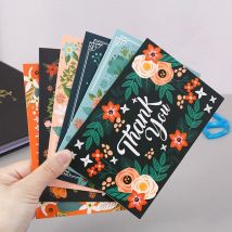 6 pièces/ensemble cartes de remerciement carte d'anniversaire pour enfants cartes de notes avec enveloppes Invitations vierges à l'intérieur des cartes de voeux avec enveloppe