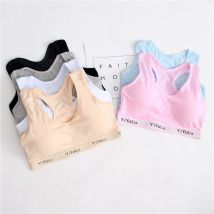 Soutien-gorge d'entraînement Adolescente avec coussin de poitrine hauts de soutien-gorge de sport Adolescente pour adolescents 8-14 ans soutien-gorge en coton pour filles Underwea