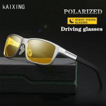 KAIXING aluminium Vintage Vision nocturne lunettes hommes carré lunettes de soleil femmes HD polarisé équitation conduite lunettes zonnebril heren