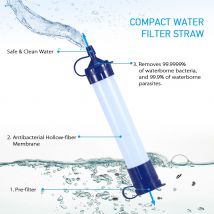Purificateur d'eau Portable en plein air Camping randonnée outil de survie de la vie d'urgence purificateur filtre à eau sécurisé filtre à eau potable