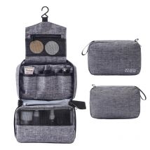 Sac de toilette de voyage suspendu pour hommes et femmes, trousse de maquillage, sac pliable pour cosmétiques esthéticienne salle de bain et douche, organisateur de toilette