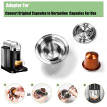 Adaptateur pour convertir les Capsules d'origine en Capsules de Vertuoline pour utiliser une Capsule de café