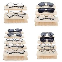 Assemblable bambou lunettes de soleil support lunettes affichage porte-bijoux Bracelet montres montrer le produit 4 couches