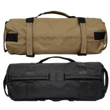 Sac de sable de musculation réglable vide avec poignée Multiple pour l'entraînement de musculation fonctionnel, noir