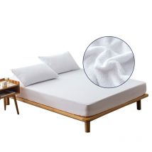 Housse de matelas imperméable Anti-acariens, drap de protection de matelas de luxe en tissu éponge, directe, 160x200cm