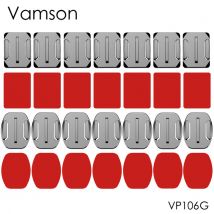 Vamson – adhésif pour montage de caméra SJCAM, 8 pièces, Surface incurvée et plate, pour Gopro Hero 10 9 8 7 6 5 pour Xiaomi yi