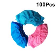 Couverture de chaussures 100 pièces | Tissu Non tissé élastique, couverture de chaussures, protection de chaussures, housse de chaussures respirante pour le Camping à domicile