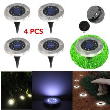 Solaire Solaire Imperméable Léger de Voie de Jardin Lumières de Plate-Forme Avec 12 LEDs Lampe Solaire Pour La Maison Jardin Allée Pelouse Route