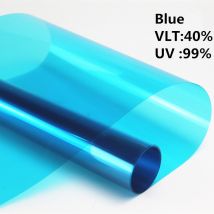 SUNICE-Film décoratif bleu ciel pour fenêtre | Autocollant en verre, Film Non réfléchissant résistant aux UV 99%, bâtiment, salle d'exposition, maison