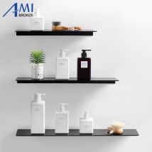 Étagères de salle de bain en aluminium, étagère simple, de cuisine, de shampoing, support de salle de bain