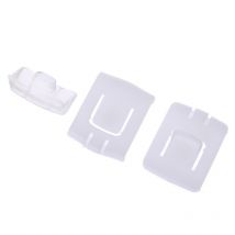 2 ensemble 6 pièces costume siège boucle pince coureur Guide pour VW GOLF MK1 MK2 MK3 CORRADO SCIROCCO blanc plastique