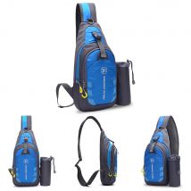 Sac à dos à bandoulière poitrine sac à bandoulière hommes femmes sac à bandoulière voyage sport gymnase sac à dos résistant à l'eau pour Camping randonnée voyage