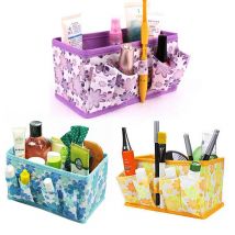 Sac de rangement de bureau | Boîte de rangement de boîtes de finition sac de rangement de bijoux sacs d'impression, mallette cosmétique pliable Non tissé multifonctionnel