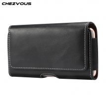 Étui universel en cuir avec Clip de ceinture pour téléphone portable, étui pour Samsung s10 s9 s8 plus s7 s6 edge s6 s5 J4 J5 A5 A8