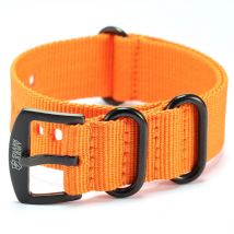 Bracelets en Nylon Hommes Femmes Whatch Sangle Boucle Noire Bouton En Métal De de Montre-Bracelet Montres Accessoires