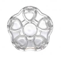 1Pc verre socle théière verre socle isolé four Base coeur forme verre socle chauffant