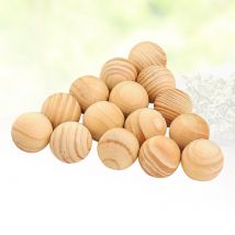 100 pièces boules de bois de cèdre naturel camphre boules de bois anti-mites répulsif pour tiroirs boîtes de rangement placards