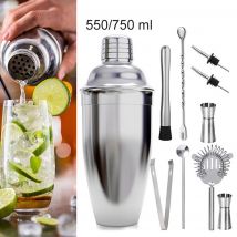 Agitateur à Cocktail 550ml/750ml en acier inoxydable vin Martini Boston Shaker mélangeur pour Bar fête barman outils barre accessoires #9