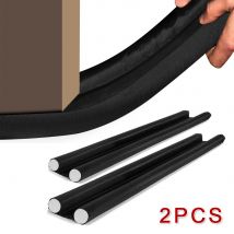 2 pièces tirant d'eau Excluder bouchon porte joint inférieur bande garde de tirage Double face anti-poussière isolation acoustique outils