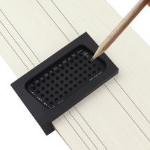 T60 travail du bois Scriber T-type marquage règle en alliage d'aluminium trou positionnement croisé jauge de mesure pour charpentier Scriber outils